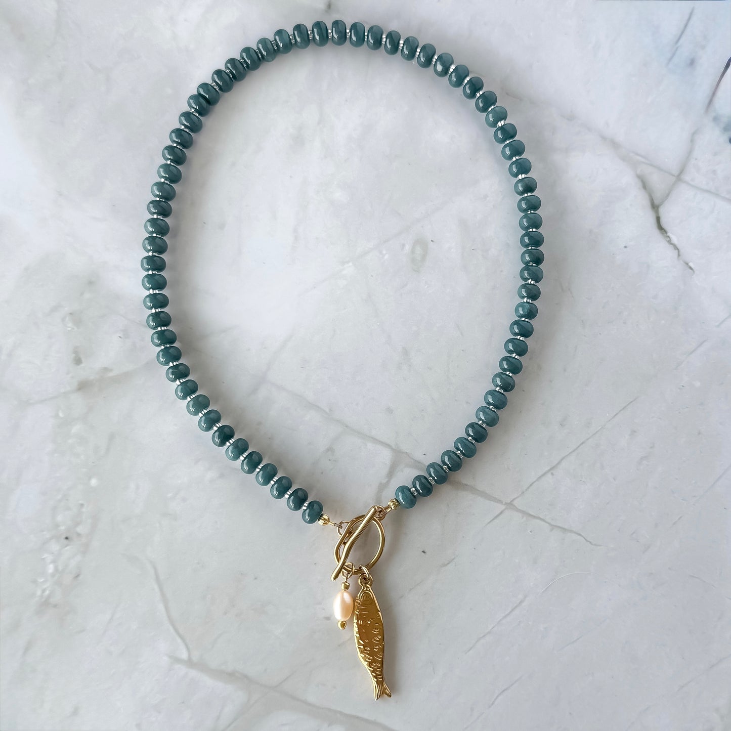 Blue Sardine Necklace