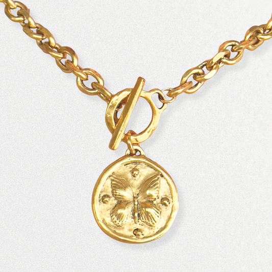 Antique Butterfly Necklace