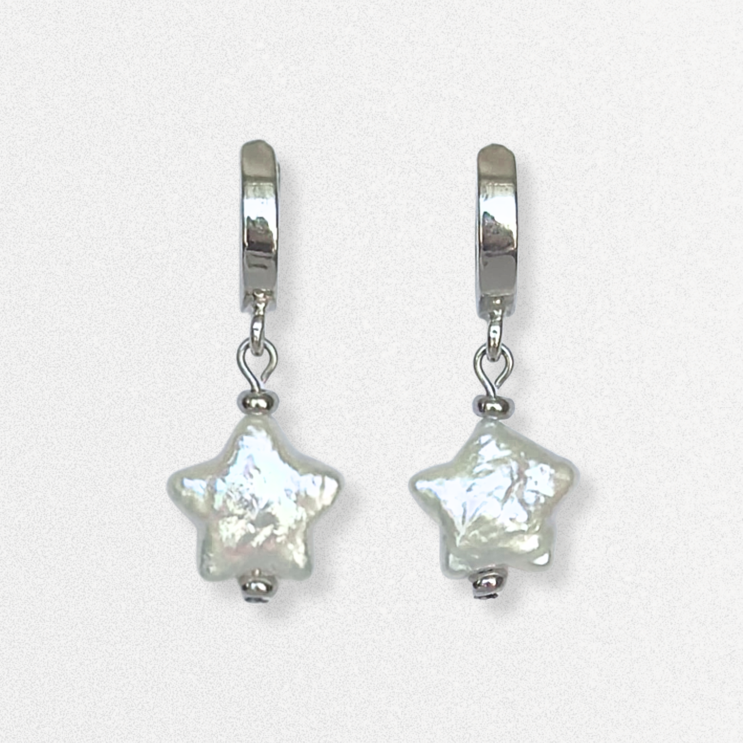 Starry Pearl Hoops