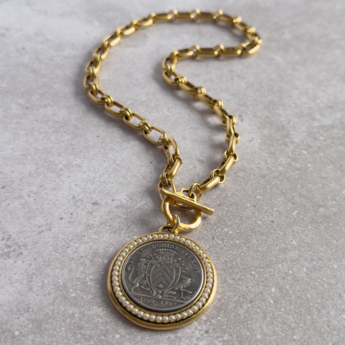 French Coin Necklace