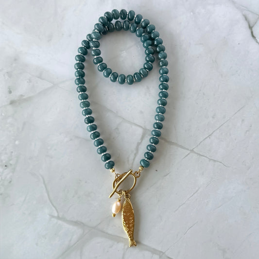 Blue Sardine Necklace