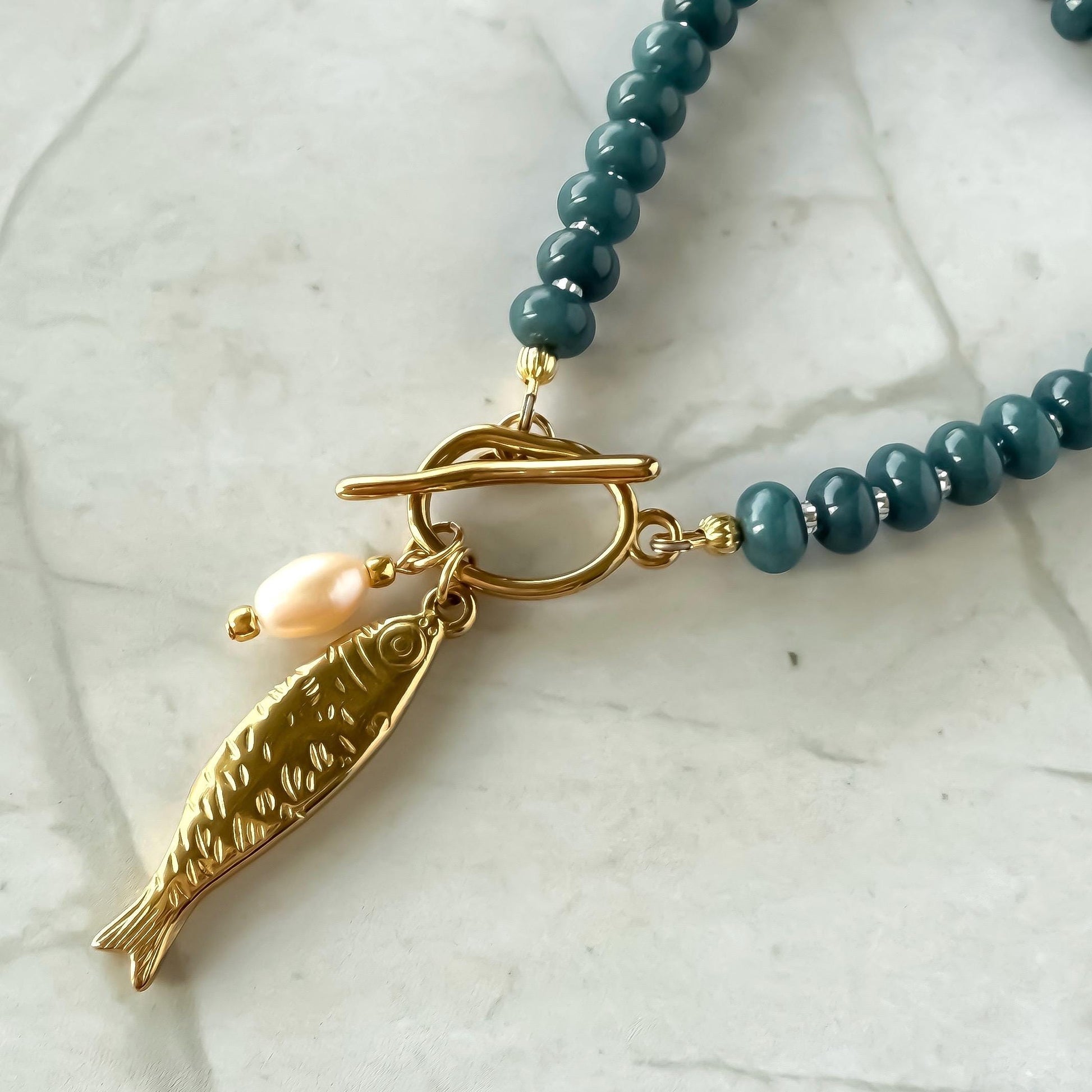 Blue Sardine Necklace