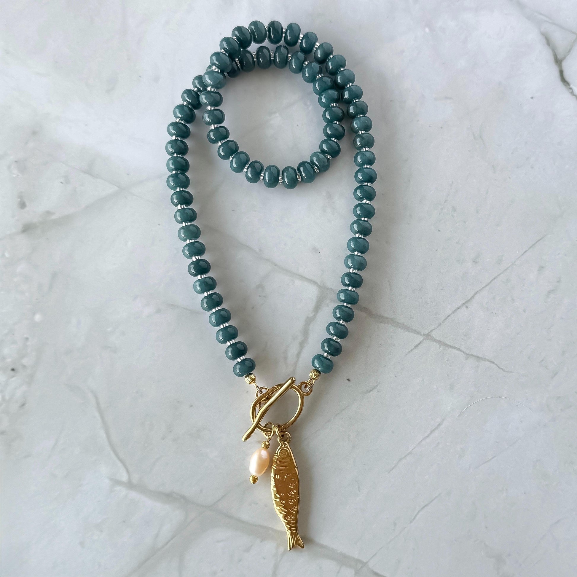 Blue Sardine Necklace