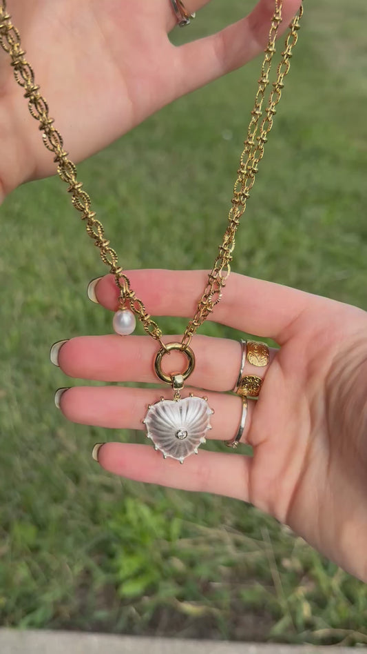 Pearl Heart Necklace